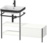 Duravit Waschtischset Happy D.2 Plus 1200x490mm Taupe Supermatt – Einrichtungssystem Nussbaum Mitte