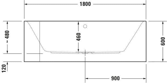 DURAVIT Happy D.2 Whirlwanne 1800x800 mm Eck rechts Weiß mit Fußgestell und Verkleidung