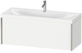 Duravit Möbelwaschtischset XViu 1200x480mm mit Unterbau, 1 Auszug, Ahorn mitte