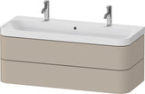 DURAVIT Happy D.2 Waschtischset 1175 mm mit 2 Schubkästen, Tip-on, Soft-Close, wandhängend