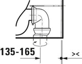 DURAVIT ME by Starck Stand-WC 650 mm weiß, spülrandlos, Tiefspüler, WonderGliss