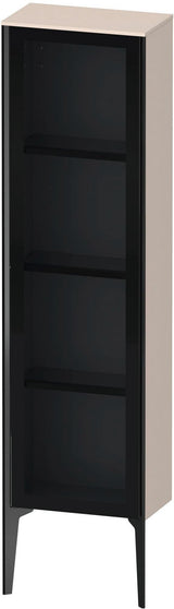 DURAVIT XViu Halbhochschrank 1330x400x240 mm, Glasfront betongrau matt, rechts, Push-Open