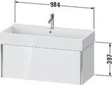 Duravit Waschtischunterbau XVIU 984 mm weiß matt mit Tip-On-Technik für Vero Air
