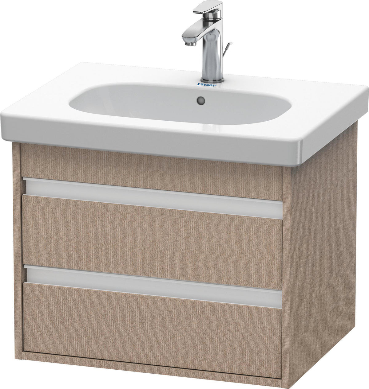 Duravit Ketho Waschtischunterbau 455x600x480mm wandhängend 2 Schubkästen basalt matt