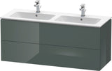 DURAVIT L-Cube Waschtischunterbau 1290 mm Amerikanischer Nussbaum, wandhängend, 2 Schubkästen