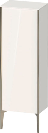 Duravit XViu Halbhochschrank 500x360x1330 mm, 1 Tür rechts, Tip-on, Weiß Matt