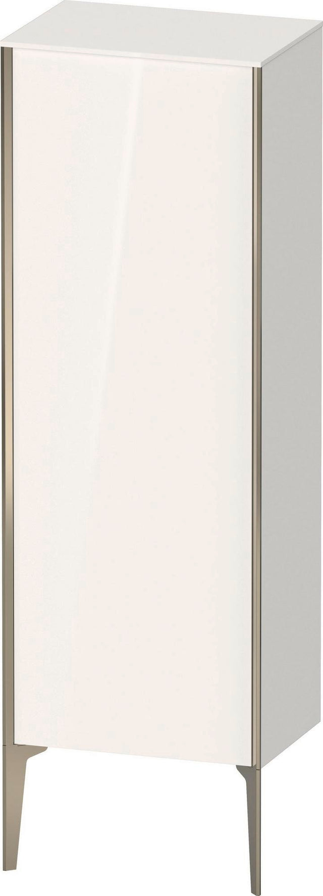 Duravit XViu Halbhochschrank 500x360x1330 mm, 1 Tür rechts, Tip-on, Weiß Matt