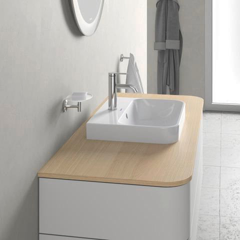 DURAVIT Happy D.2+ Konsolenwaschtischunterbau 1300 mm taupe supermatt mit Tip-On Technik und LED-Innenbeleuchtung