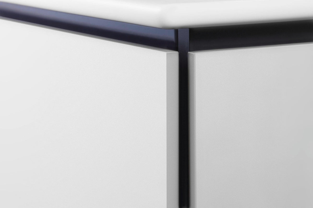 Duravit L-Cube Waschtischunterbau 481x620x550 mm, 2 Schubkästen, Amerikanisch Nussbaum – Wandhängend