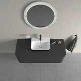 DURAVIT Happy D.2+ Konsolenwaschtischunterbau 1300 mm taupe supermatt mit Tip-On Technik und LED-Innenbeleuchtung