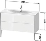 Duravit Waschtischunterbau XVIU 1210x831x480mm 2 Auszüge Ahorn mitte Schürze s-matt