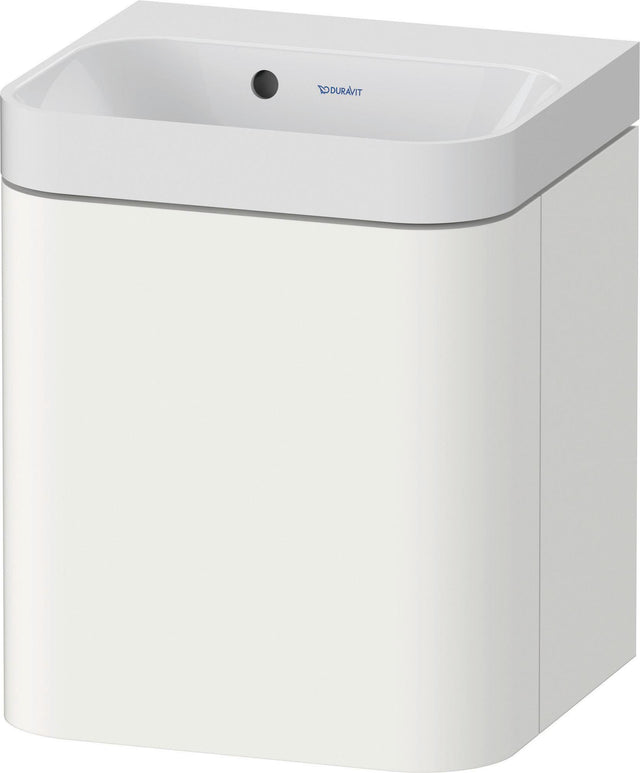 DURAVIT Happy D.2 Waschtischset 400 mm wandhängend mit Unterschrank, 1 Tür, weiß seidenmatt