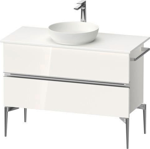 DURAVIT Sivida Waschtischunterbau 1045 mm, bodenstehend, 2 Schubkästen, Soft-Close, Weiß Matt