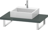 Duravit L-Cube Konsole 45x550 mm Amerikanischer Nussbaum mit Ausschnitt