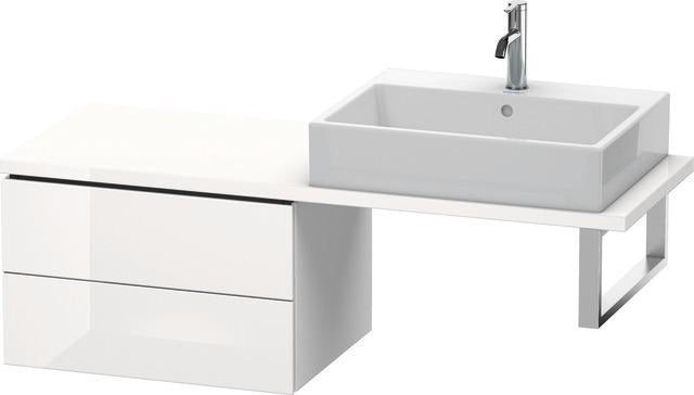 Duravit L-Cube Unterschrank 620 mm taupe supermatt mit 2 Schubkästen und Einrichtungssystem