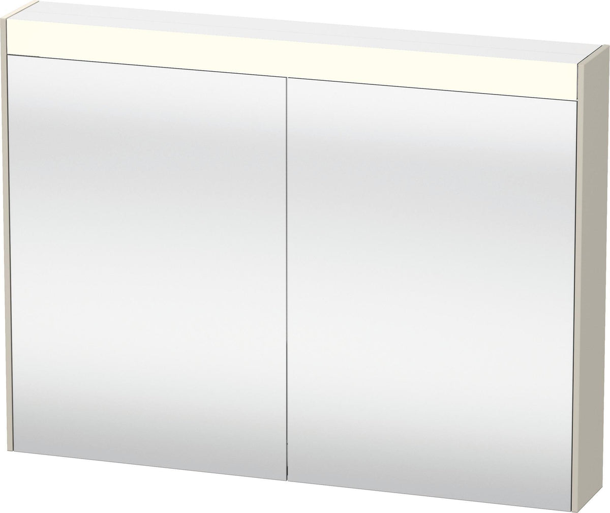 DURAVIT Brioso Spiegelschrank Betongrau 820 mm mit LED-Beleuchtung und Steckdose