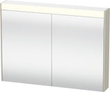 DURAVIT Brioso Spiegelschrank Betongrau 820 mm mit LED-Beleuchtung und Steckdose