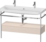 Duravit Happy D.2 Waschtischset 1175 mm mit Metallkonsole, Schubkasten und Waschschüssel