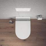 DURAVIT WC-Sitz Starck 3 mit SoftClose Absenkautomatik, Edelstahl-Scharniere, weiß