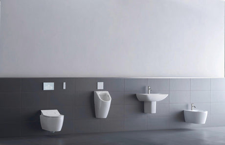 DURAVIT Urinal ME by Starck, spülrandlos, Zulauf hinten, ohne Fliege, weiß