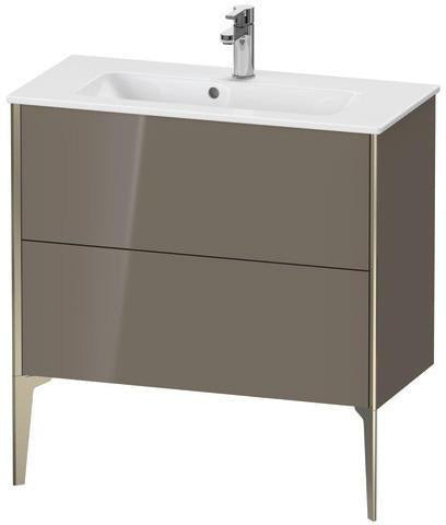 Duravit Waschtischunterbau XVIU 810x834x390mm 2 Auszüge Compact mit Nussbaum-Einrichtungssystem