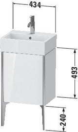 Duravit Waschtischunterbau XVIU 493x434x334 mm Pro Cha ma TA li ta s-matt – bodenstehend, 1 Tür, für Vero Air