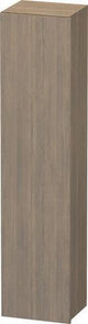 DURAVIT DuraStyle Hochschrank 360x400x1800mm Eiche Terra/Weiß Matt, 1 Tür, Anschlag links