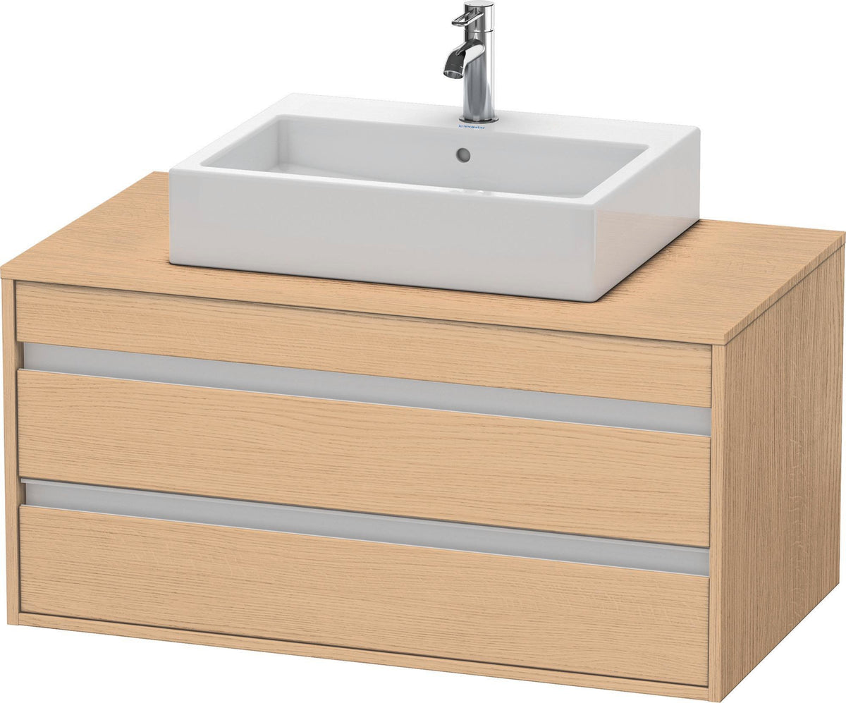 DURAVIT Ketho Waschtischunterbau wandhängend 1000 mm basalt matt – 2 Schubkästen, Soft-Close