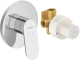 DURAVIT Wave Einhebelmischer Unterputz-Set mit Keramikmischsystem, chrom