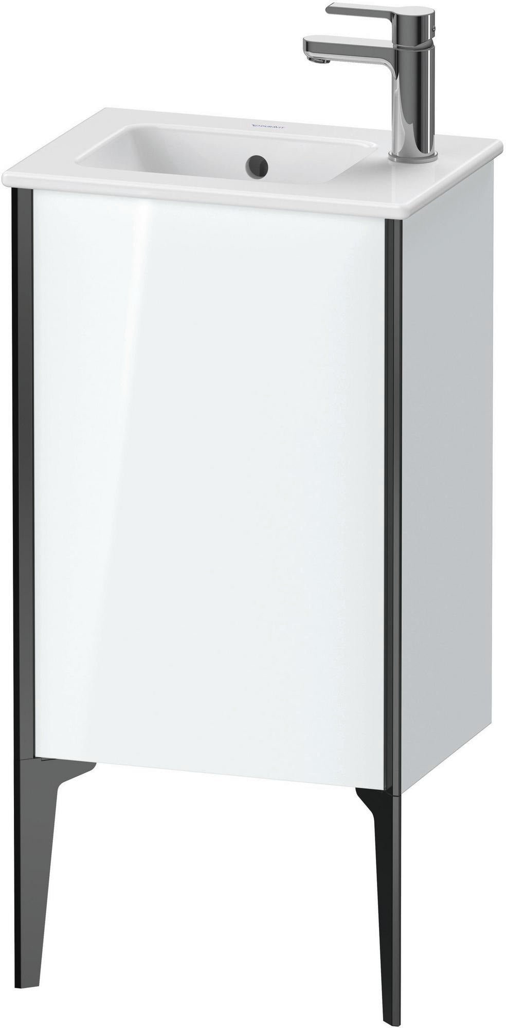 Duravit XViu Waschtischunterbau bodenstehend 594 mm, 1 Tür rechts, weiß hochglanz – ohne Griff