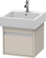 DURAVIT Ketho Waschtischunterbau wandhängend 440x450x410 mm 1 Auszug basalt matt