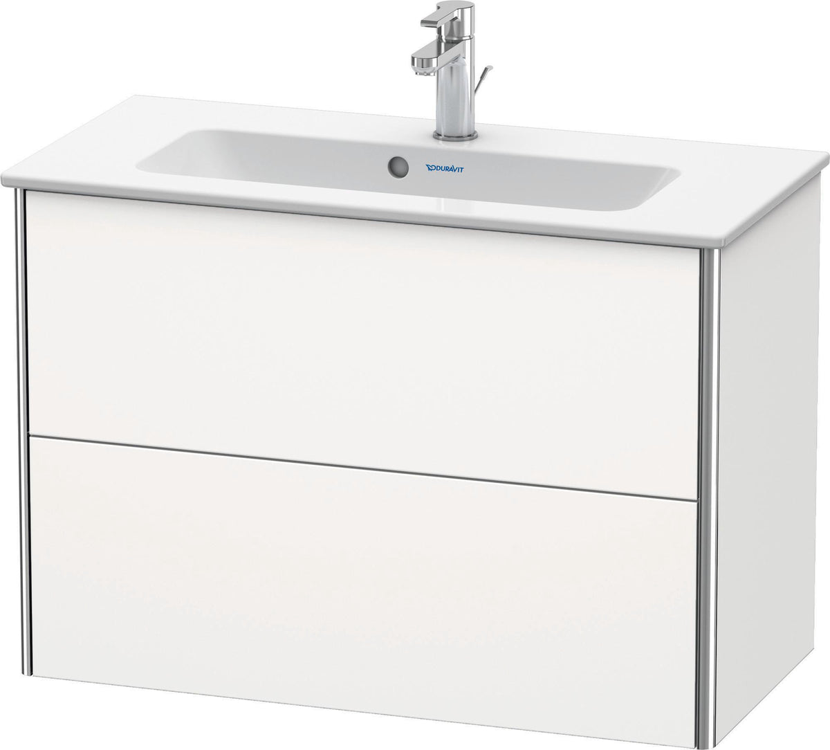 Duravit Waschtischunterbau XSquare, 2 Schubkästen, 560x810x388 mm, Weiß Seidenmatt