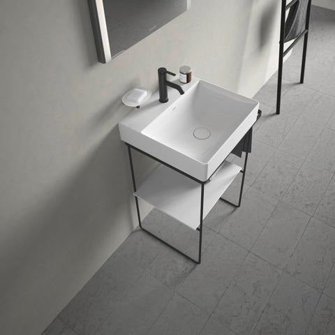 DURAVIT Metallkonsole DuraSquare für Waschtisch 235350, höhenverstellbar, mit Handtuchhalter, Chrom