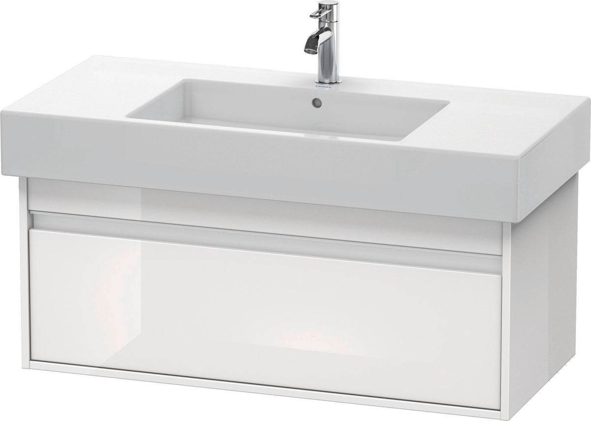 DURAVIT Ketho Waschtischunterbau 1000 mm wandhängend basalt matt mit 1 Auszug