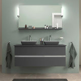 DURAVIT Sivida Spiegelablage 1280x115x35 mm – Chrom/Weiß Matt, inkl. Befestigungsmaterial