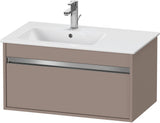Duravit Ketho Waschtischunterbau 800 mm betongrau matt mit 1 Auszug und Soft-Close