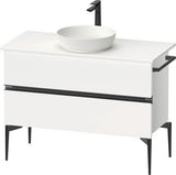 DURAVIT Sivida Waschtischunterbau 1045 mm, bodenstehend, 2 Schubkästen, Soft-Close, Weiß Matt