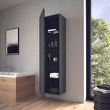 Duravit Hochschrank L-Cube 363x500x1760mm 1 Tür rechts graphit matt