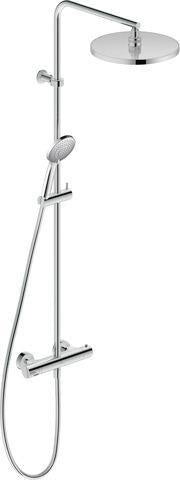DURAVIT Duschsystem B.2 mit Kopfbrause & Handbrause, Brausethermostat, Chrom