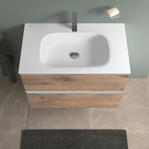 DURAVIT Sivida Waschtischunterbau 810 mm, bodenstehend, 2 Schubkästen, Chrom/Graphit Matt