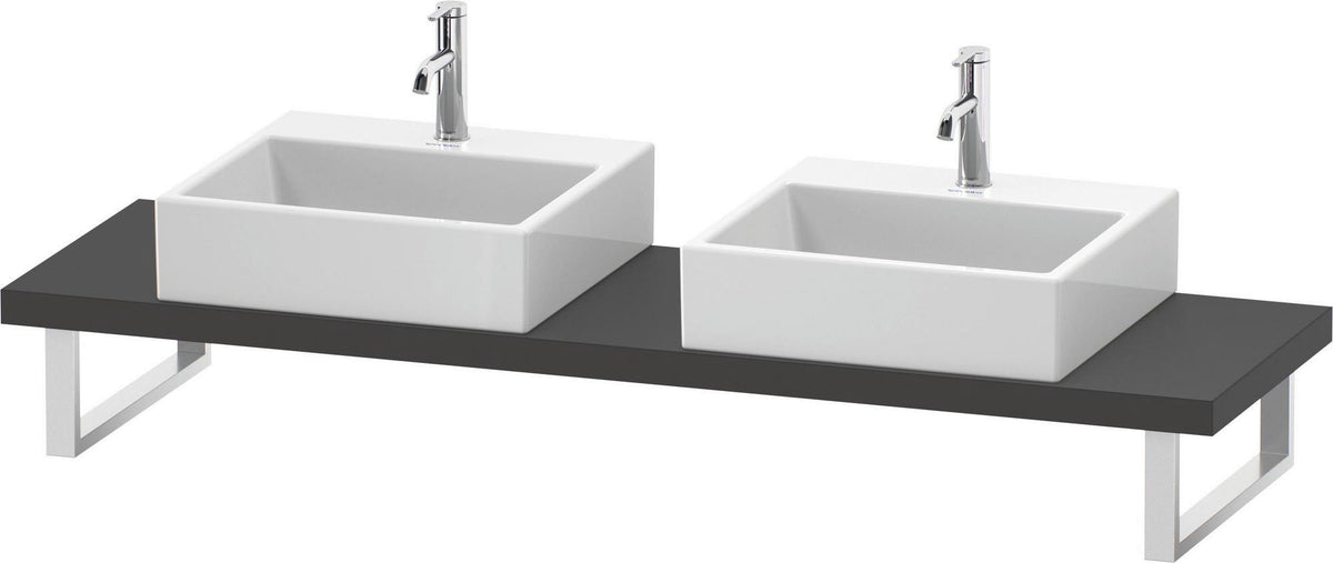 DURAVIT DuraStyle Konsole variabel 2 Ausschnitte 45x480 mm Weiß Matt – Wandhängend