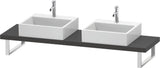 DURAVIT DuraStyle Konsole variabel 2 Ausschnitte 45x480 mm Weiß Matt – Wandhängend