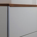 DURAVIT XSquare Waschtischunterbau 1000 mm wandhängend Weiß Seidenmatt mit 2 Schubkästen