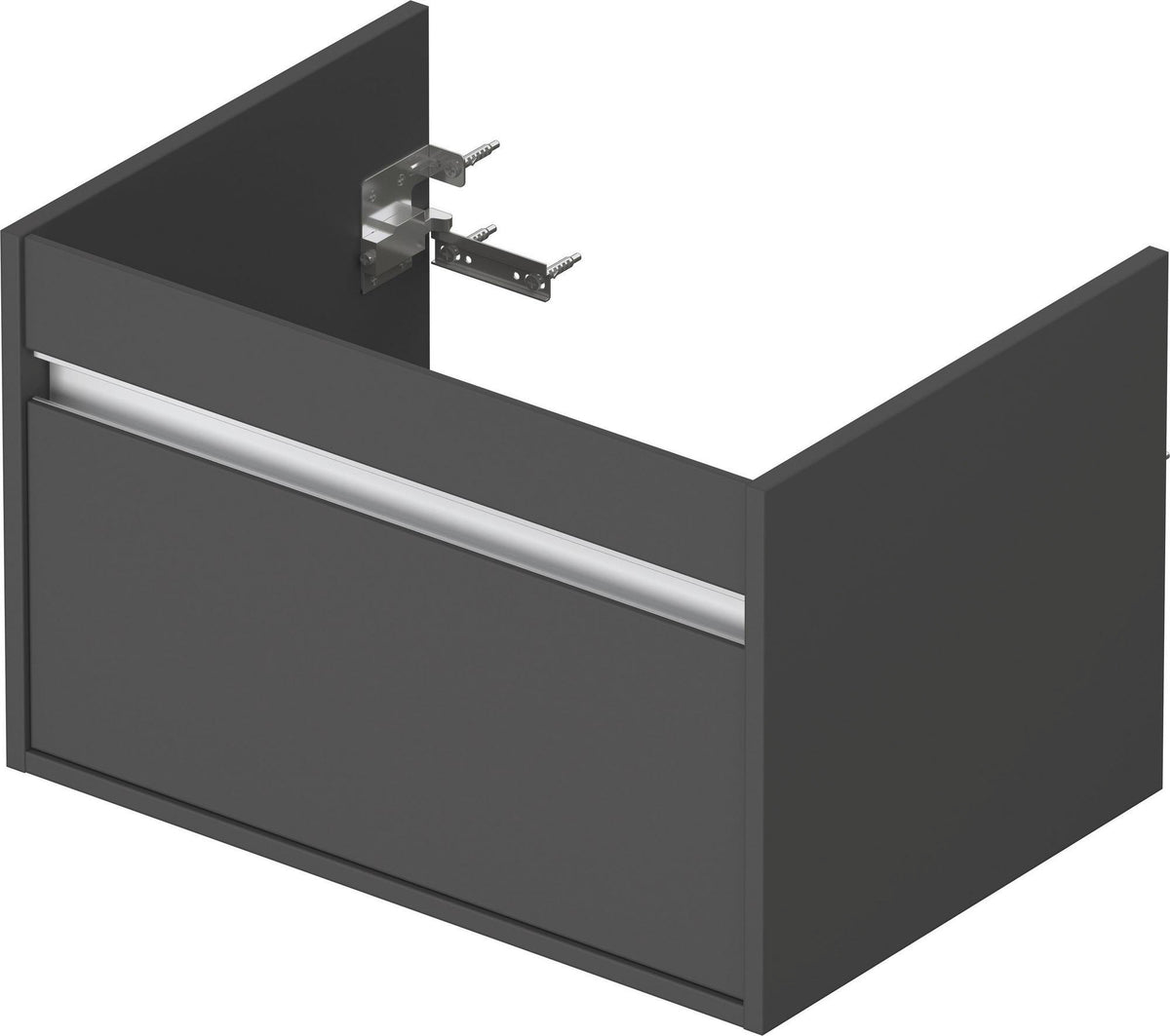 DURAVIT Ketho Waschtischunterbau 650 mm wandhängend basalt matt 1 Auszug