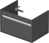 DURAVIT Ketho Waschtischunterbau 650 mm wandhängend basalt matt 1 Auszug