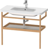DURAVIT DuraStyle Möbel-Accessoire mit Ablage & Handtuchhalter 440x940x805 mm Weiß Matt/Eiche Massiv