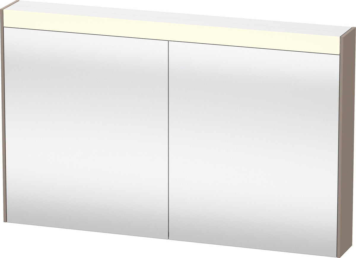 DURAVIT Brioso Spiegelschrank Betongrau 1020 mm mit LED-Beleuchtung und Steckdose