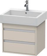 DURAVIT Ketho Waschtischunterbau wandhängend 550 mm, 2 Schubkästen, basalt matt