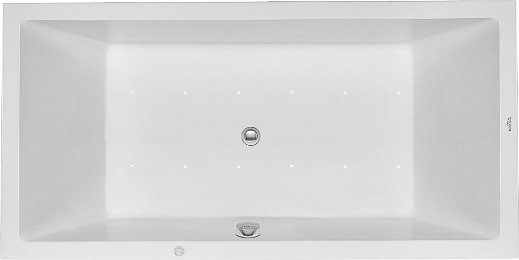 DURAVIT Whirlwanne Starck 1800x900 mm Einbau, 2 Rückenschrägen, Combi L, weiß