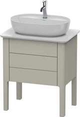 Duravit Luv Waschtischunterbau bodenstehend 638 mm Taupe Seidenmatt mit Auszug